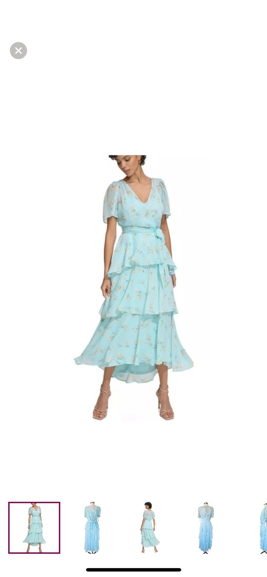 Brand New with tags Calvin klein chiffon midi  dress  