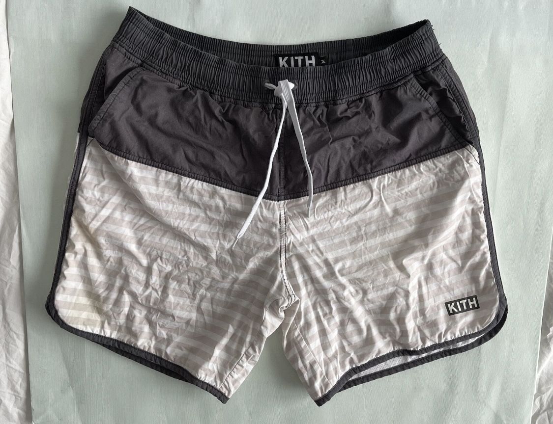 Kith Striped Bathing Suit Sz M 100 % Authentic