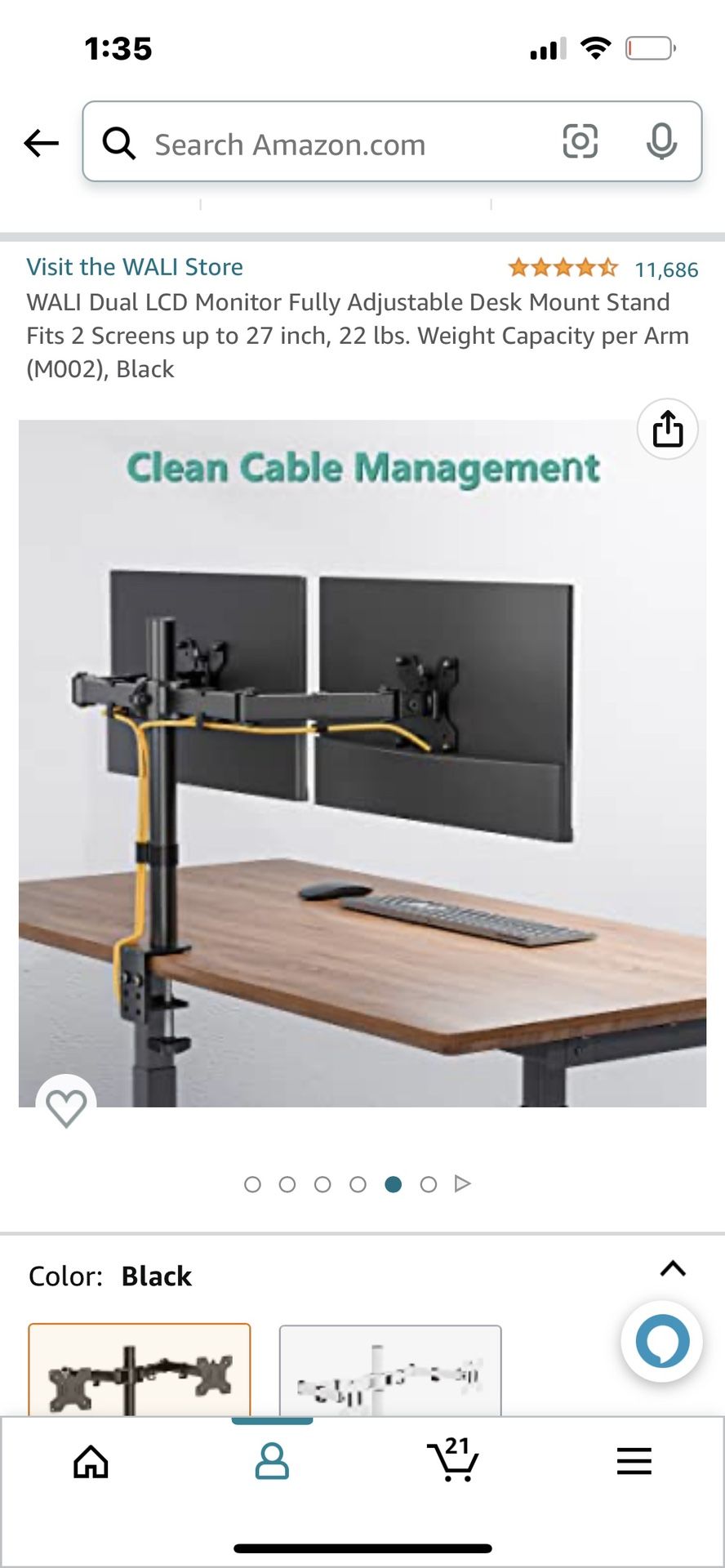 Dual Mount Computer Monitors