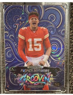 Patrick Mahomes #JGRBL1-PM Serial /2 - Wild Card 2026 Alumination Groovin
