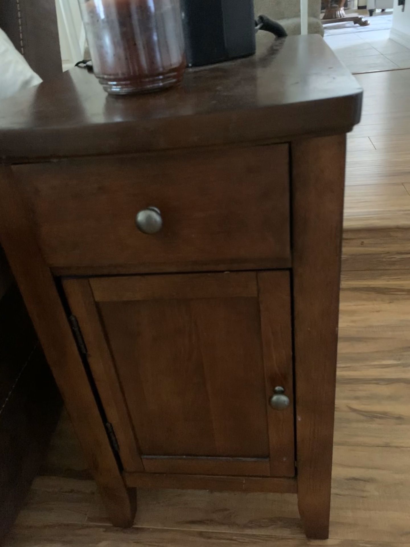Two Costco end tables with outlets on back for Sale in Chula Vista, CA OfferUp