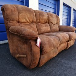 New Rustic Dual Reclining Lazy Boy Sofa 