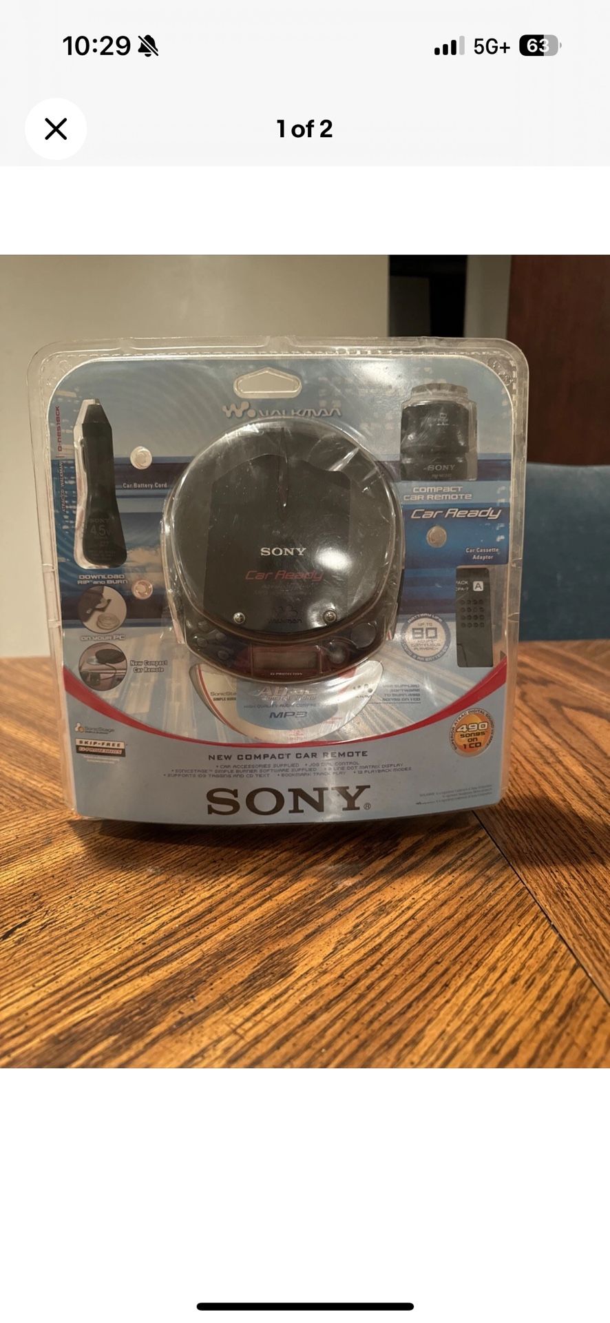 Sony D-NE518CK Atrac3plus MP3 CD Walkman Player New in Package