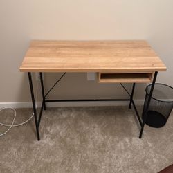 Stationary Desk W Leather Desk Chair 