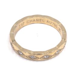 New Gold Plated Ring With Diamonds Size 8