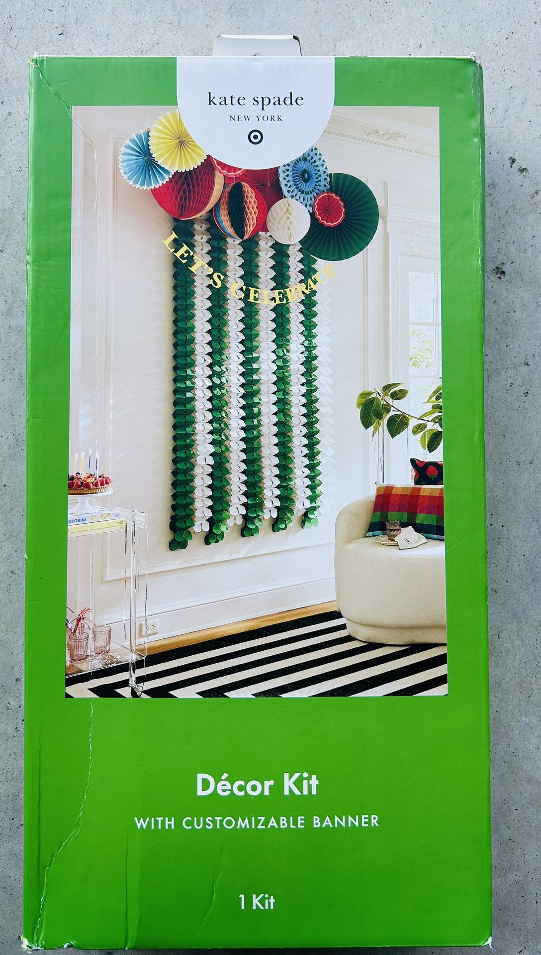 New Kate Spade Party Decor Celebration Backdrop Kit