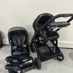 Graco Travel System - Stroller With Infant Seat & Base And Toddler Seat