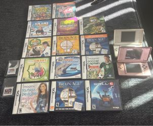 Nintendo DS Lot with 2 Consoles and 16 Games
