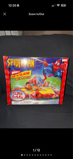 Marvel Spiderman Wham O Slip N Slide Web Racer 2003 2x16ft Vintage Classic Y2K S