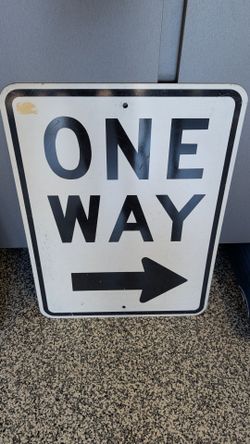 One Way sign