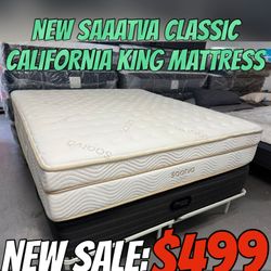 NEW SAATVA CLASSIC CALIFORNIA KING MATTRESS 