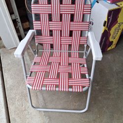 Webbed Aluminum Lawn Chair 