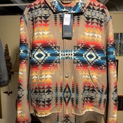Men’s Large Wool Pendleton Bomber Jacket - New W/Tags 