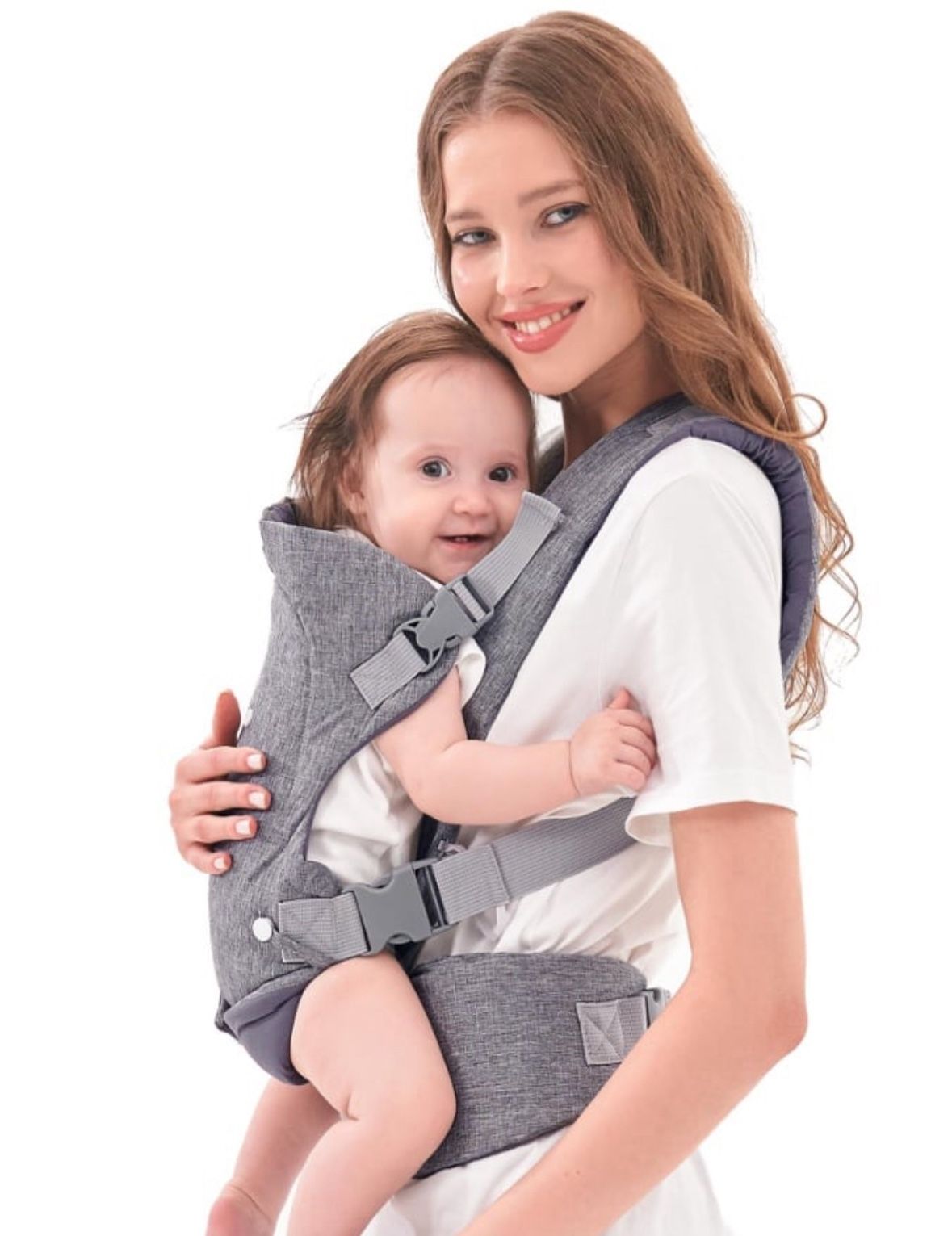 CenVen Advanced 4 In 1 Baby Carrier, Ergonomic, Convertible, Face-In And Face-Out Front And Back Carry For Newborn To Toddler With Enhanced Lumbar Sup