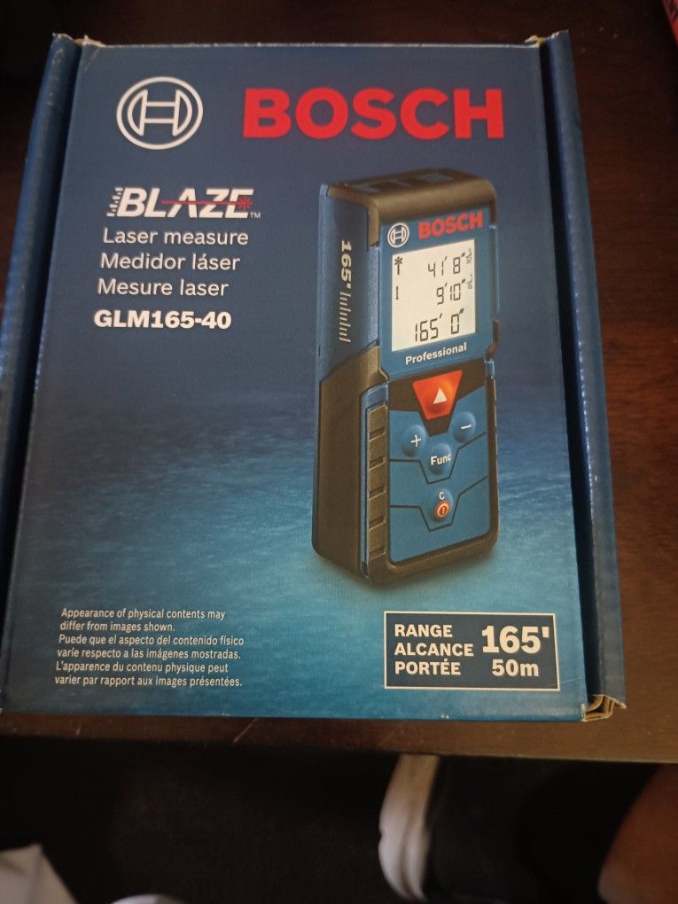 BOSCH BLAZE 165' LASER Distance Measurer