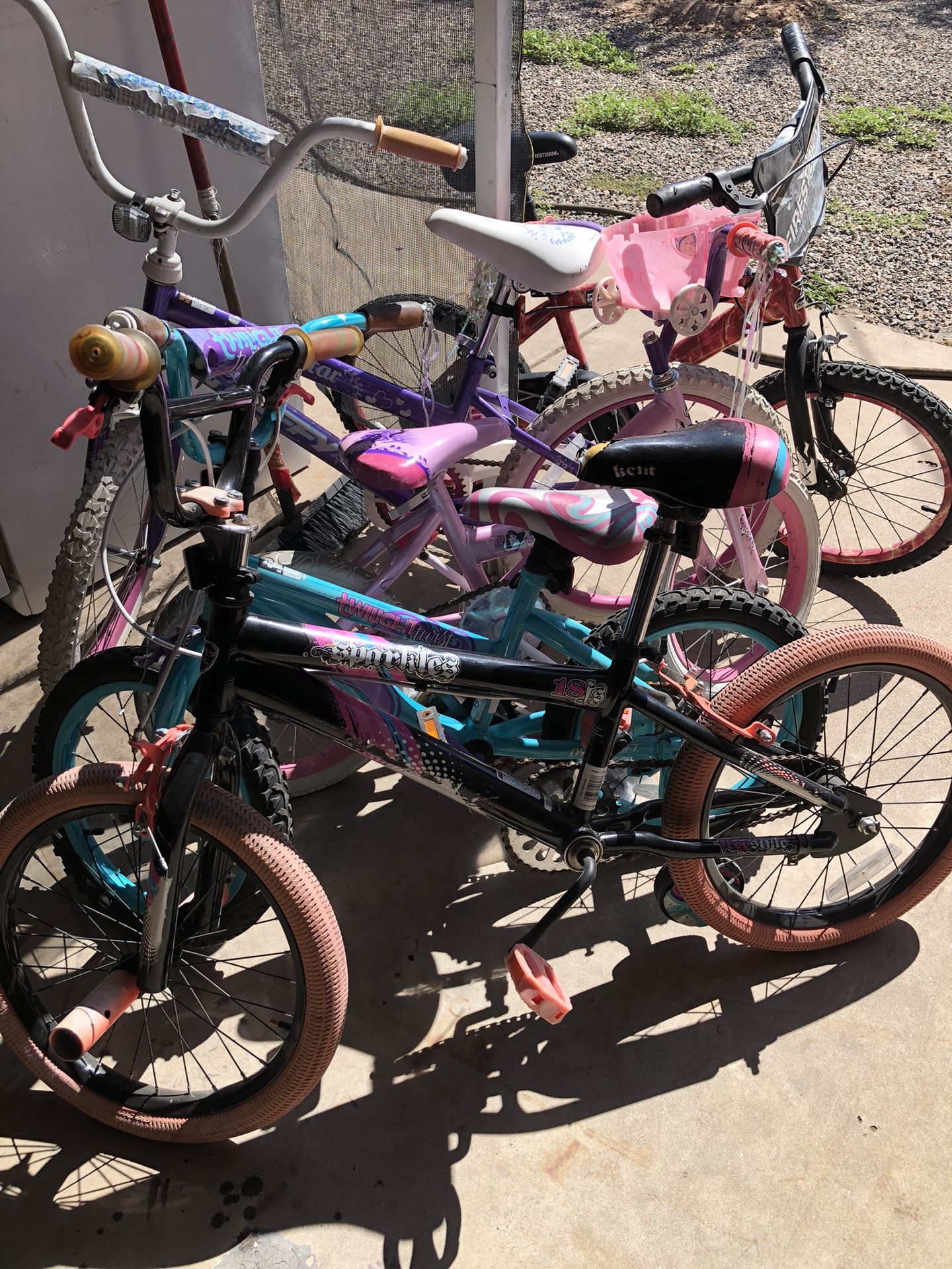 4 Girl Bikes 1 Boy Bike