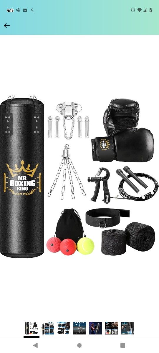Boxing Bag And Stand With Everything