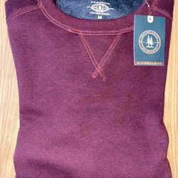 NEW G H Bass & Co Mens Sueded Sweatshirt Top Size M