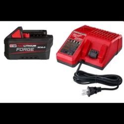 New Sealed Milwaukee Forge 6ah Battery And charger. Battery Only From a Kit And I already have enough Batteries. 