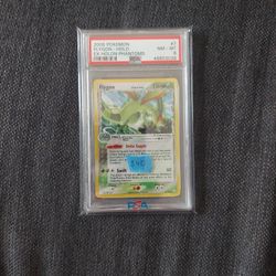 PSA 8 Flygon EX Reverse Foil Holon Phantoms 7/110 Pokemon Card NEAR MINT