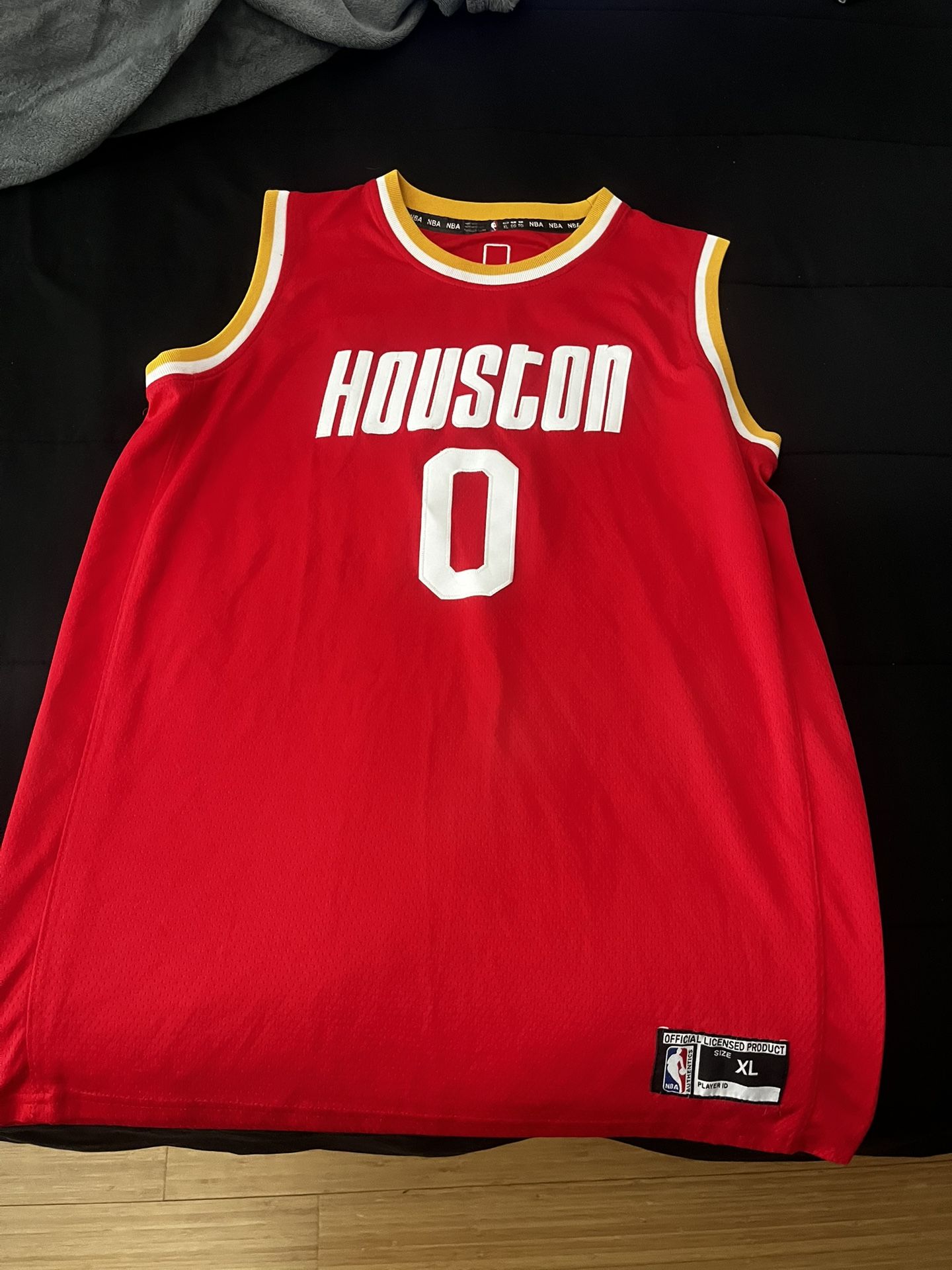 Westbrook Rockets Westbrook Red Jersey Houston Rockets #0 Russell
