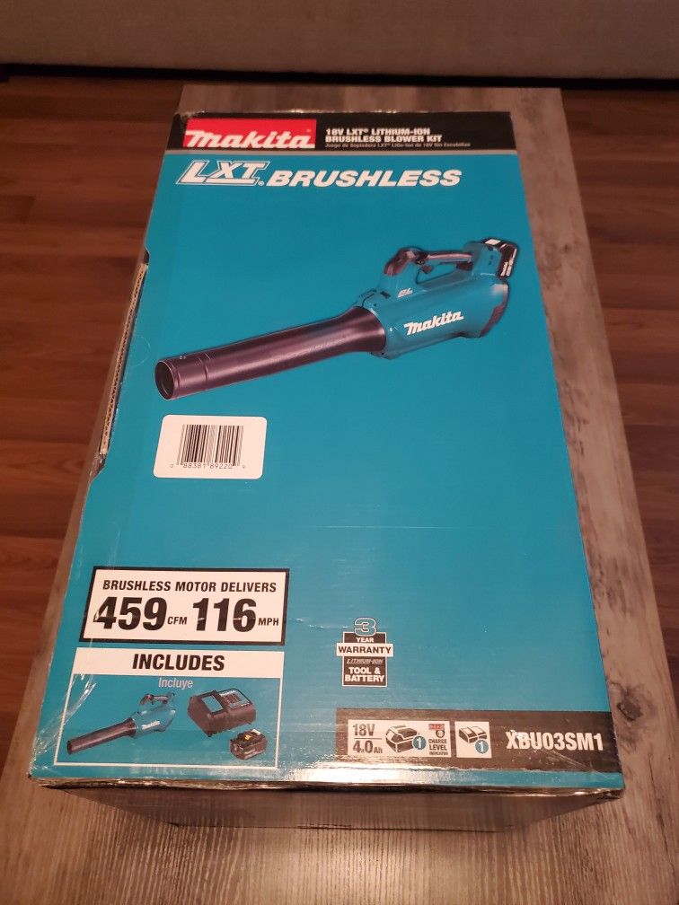 Makita 116 MPH 459 CFM 18-Volt LXT Brushless Cordless Blower Kit