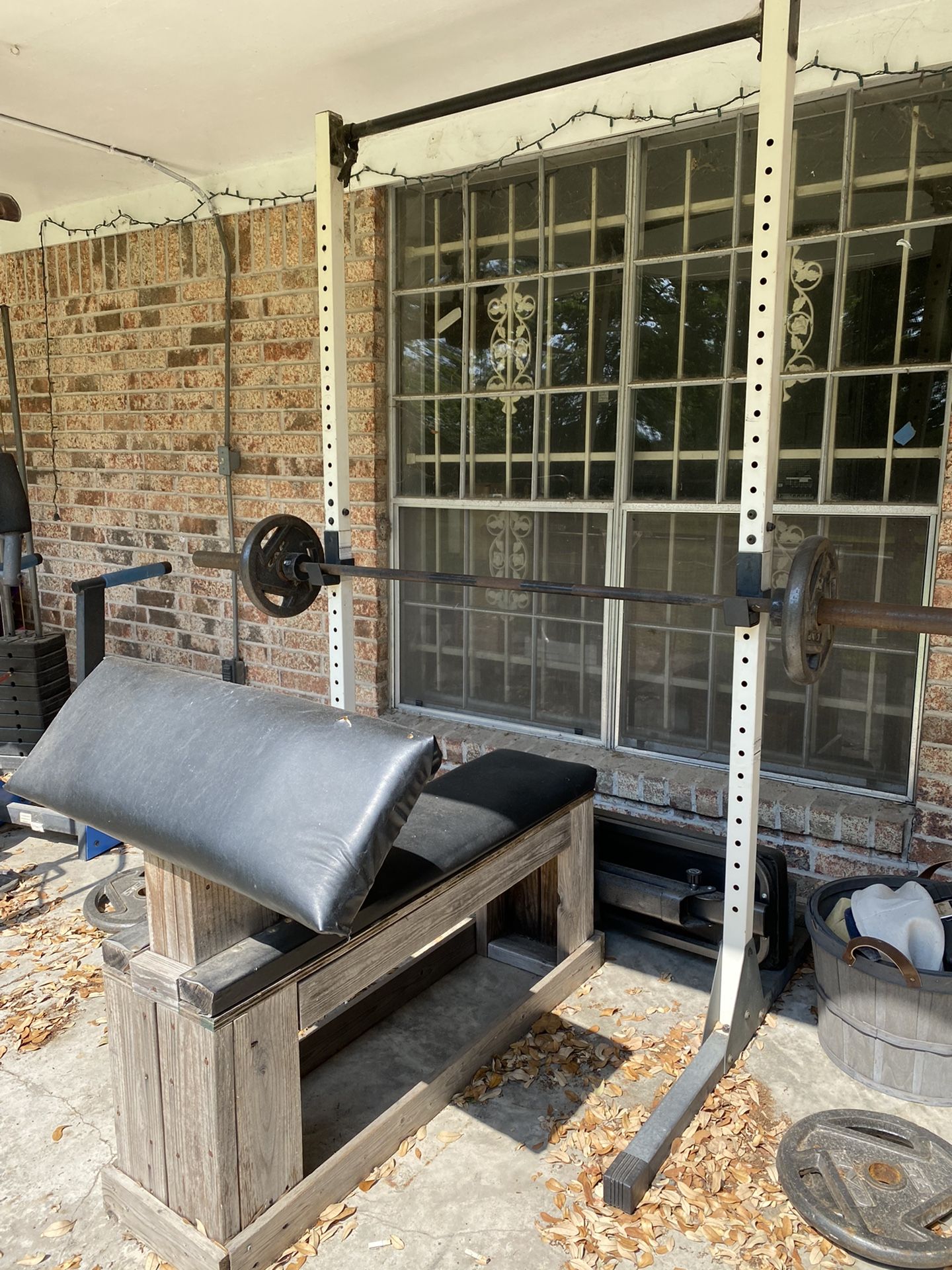 Workout Gear - Weights , Bench press , Pull up Bar