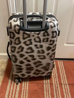 Cheetah hard shell suitcase