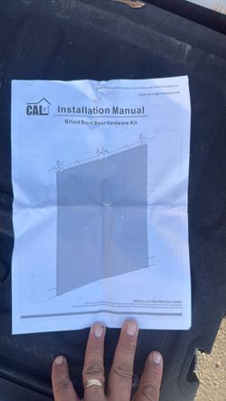 CAL Bifold Barn Door Hardware Kit Manual