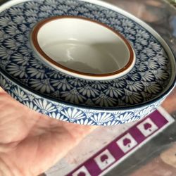 Antique China Chinese Blue An White Bowl