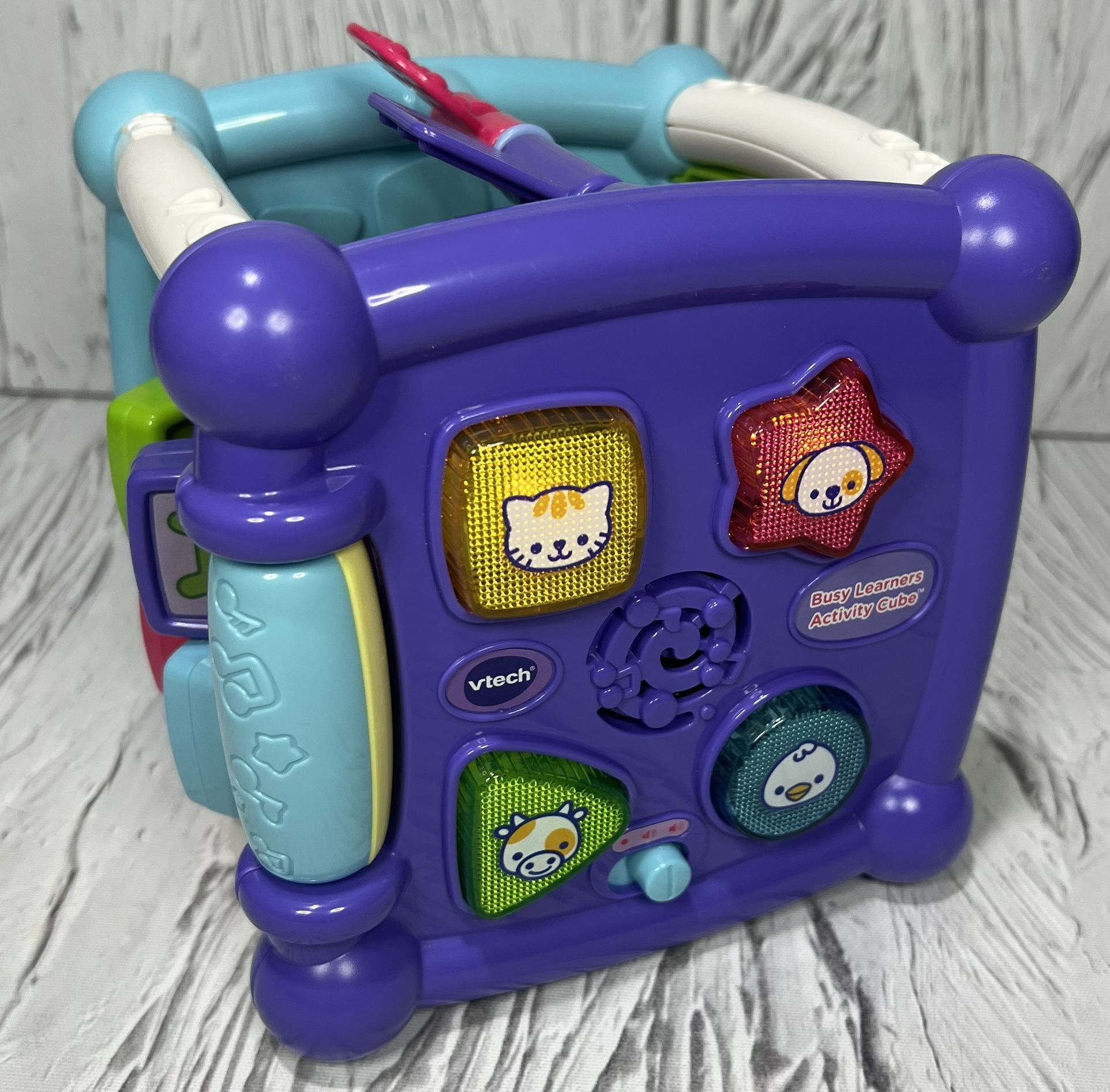VTech Busy Learners Activity Cube Baby Toddler Educational Learning Toy TESTED