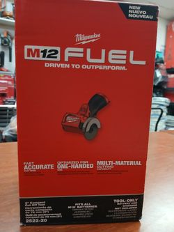 Milwaukee new 3" Cut Off 12M Fuel 