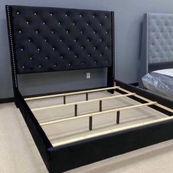 Black King Size Bed Frame 
