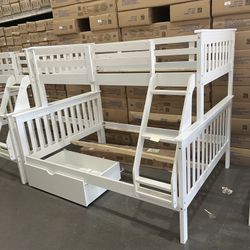 New Bunk Twin Over Full Bed Frame