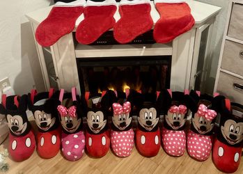 Mickey And Minnie Christmas Stockings $15 Each
