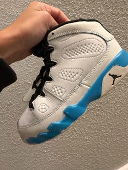 Kids Jordan Shoes Retro 9 “ Powder Blue” Size 13c