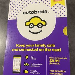 Autobrain Car Finder, 24/7 Roadside Assistants Plus Vehicle Diagnostics 