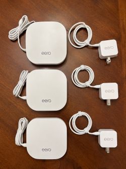 3-Pack eero Mesh Wi-Fi System (1st Generation) – Great Condition