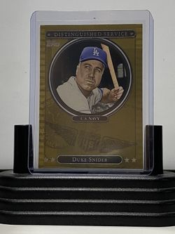 Duke Snider “U.S Navy” 2007 Topps “Distinguished Service” Card (DSI)