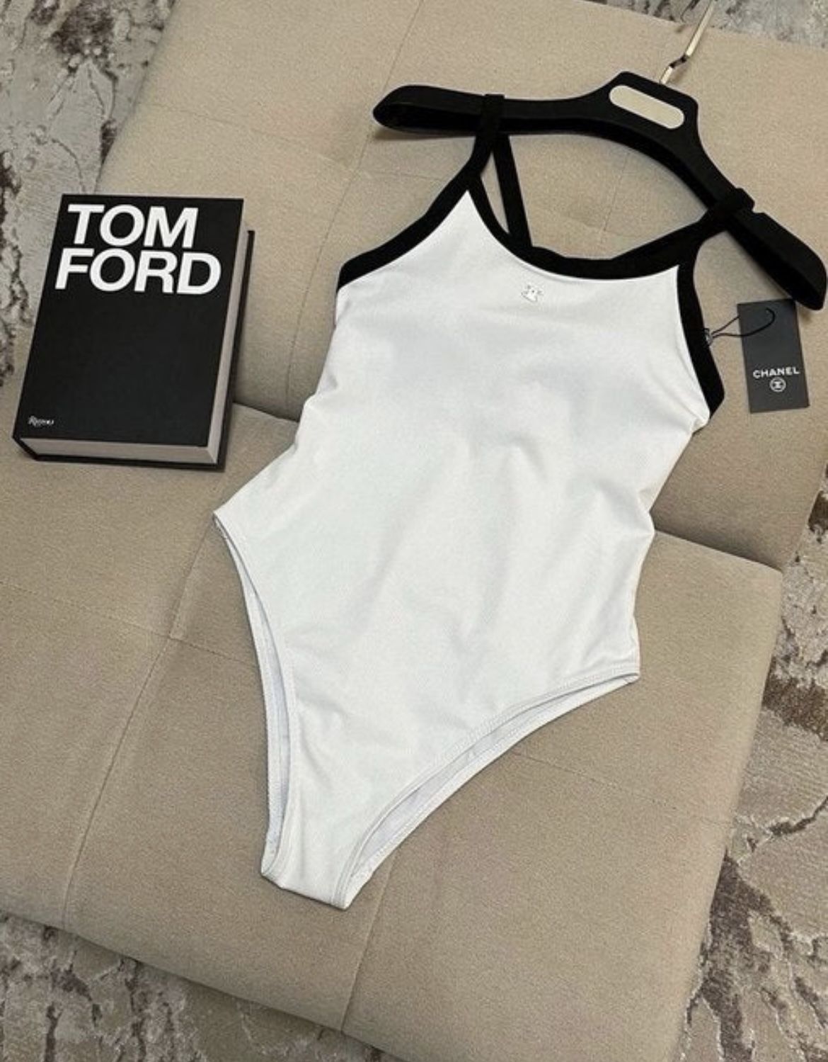 Cc White Bodysuit Bathing Suit