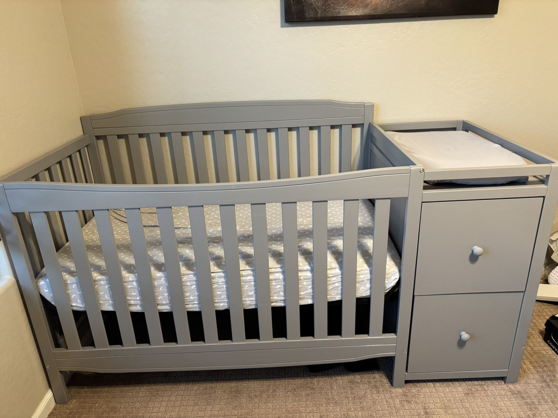 Crib And Changing Table