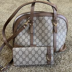 Vintage Gucci Handbag with Matching Wallet