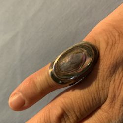 Sterling Abalone Ring