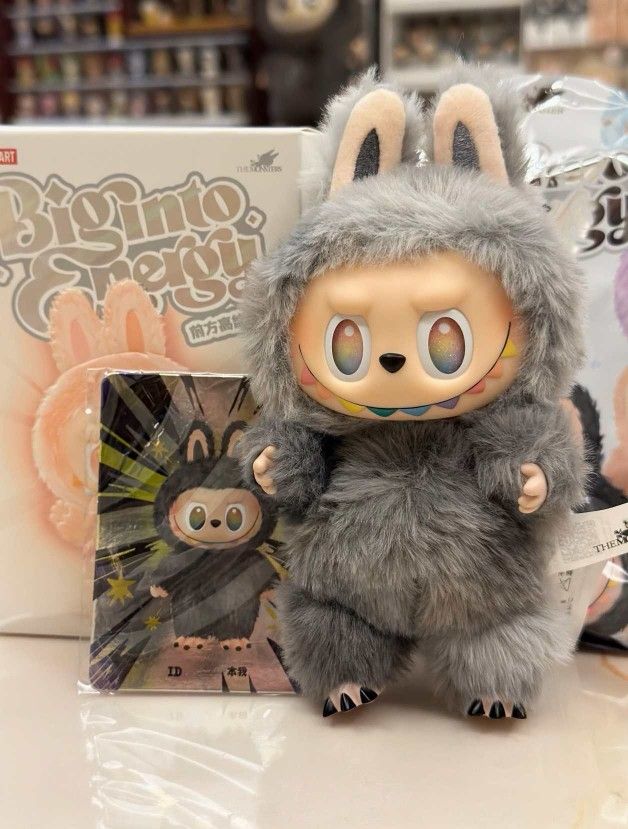 Authentic Hidden-ID POP MART The Monsters Labubu 3.0 Big into Energy Plush Blin