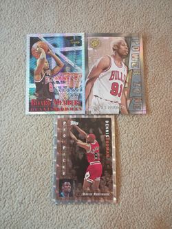 3 - 1996 Dennis Rodman Topps Cards For 20 - Board Members, Power Zone, Pro Files (Read Description For Details)