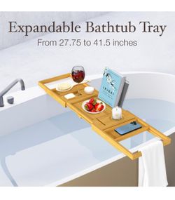 Bamboo Bathtub Tray Table