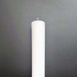 28" Premium Handmade White Pillar Candle OD 2.35"