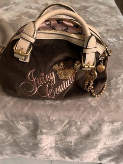 Juicy Couture Brown Velour Satchel Handbag