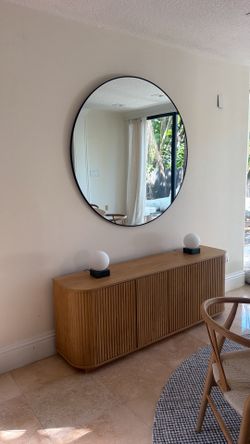Light Wood Credenza