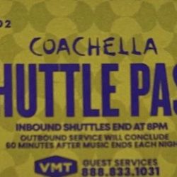 Coachella Shuttle Passes